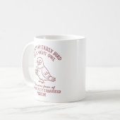 vermoeide duif koffiemok (Voorkant links)