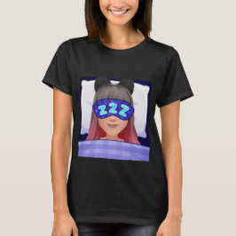 Vermoeide en slaperige lotus t-shirt