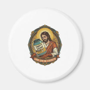 Vermoeide Jezus Lege Eiwitpoeder Tub Gym Humor Magneet