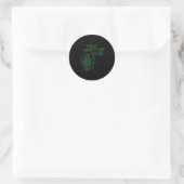 Vermoeide Kapper Club Skelet Kapper Kapsalon  Ronde Sticker (Tas)