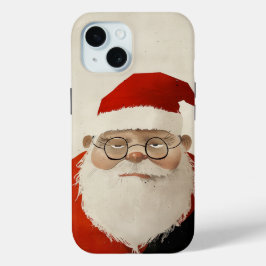 Vermoeide kerstman iPhone 15 case