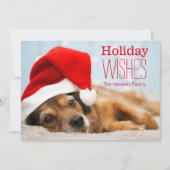 Vermoeide Kerstman Feestdagenkaart (Voorkant)