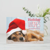 Vermoeide Kerstman Feestdagenkaart (Staand voorkant)