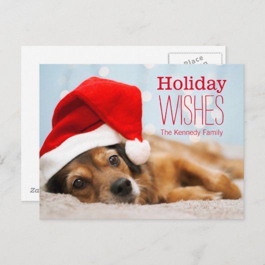 Vermoeide Kerstman Feestdagenkaart (Voorkant / Achterkant)