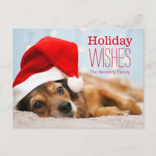 Vermoeide Kerstman Feestdagenkaart (Voorkant)