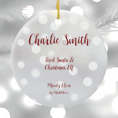 Vermoeide Kerstman II Kerst Elf Keramisch Ornament