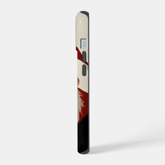 Vermoeide kerstman iPhone 15 case (Linkerkant)
