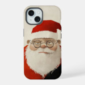 Vermoeide kerstman iPhone 15 case (Achterkant)