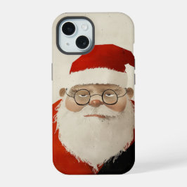 Vermoeide kerstman iPhone 15 case