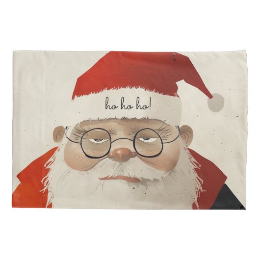 Vermoeide kerstman kussensloop (Achterkant)