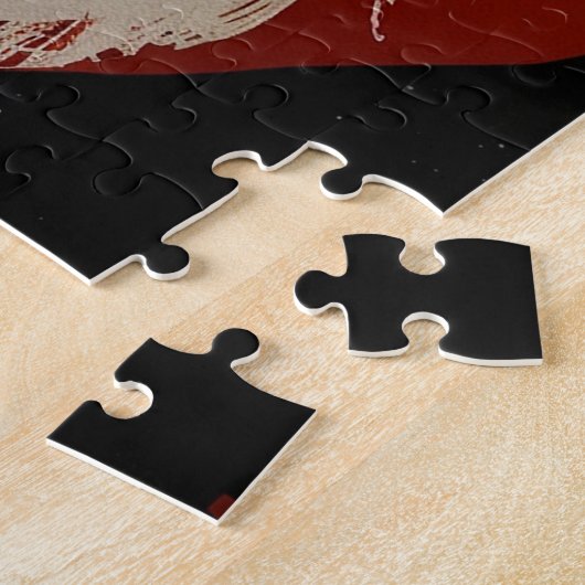 Vermoeide kerstman legpuzzel (Zijkant)