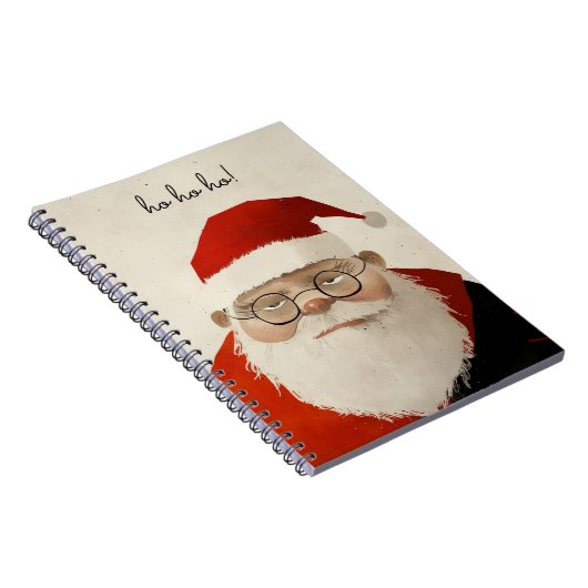 Vermoeide kerstman notitieboek (Rechterzijde)