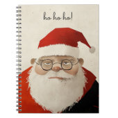 Vermoeide kerstman notitieboek (Voorkant)