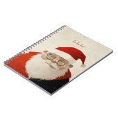 Vermoeide kerstman notitieboek (Linkerzijde)