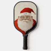 Vermoeide kerstman pickleball paddle (Achterkant)