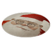 Vermoeide kerstman snijplank (Hoek)