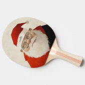 Vermoeide kerstman tafeltennisbatje (Zijkant)
