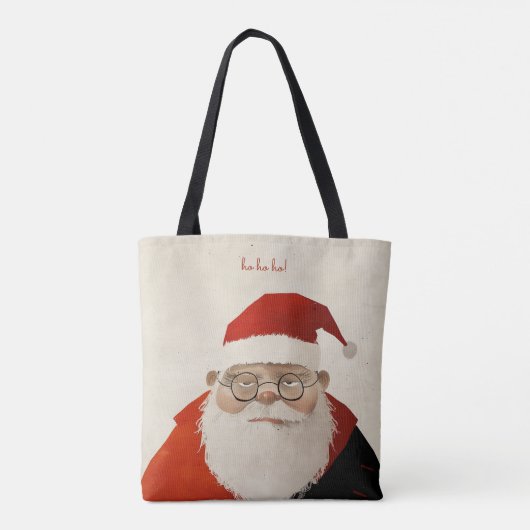 Vermoeide kerstman tote bag (Achterkant)
