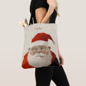 Vermoeide kerstman tote bag (Dichtbij)