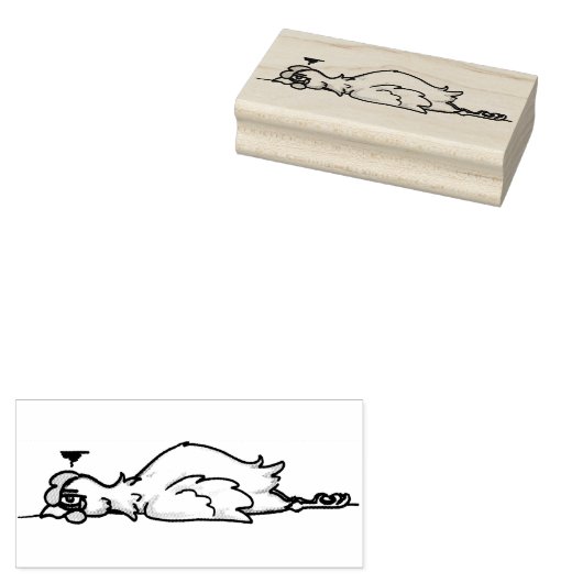 Vermoeide kip stempel (Gestempeld)