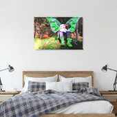Vermoeide Lyme Krijger Rust Nemen Canvas Afdruk (Insitu (Slaapkamer))