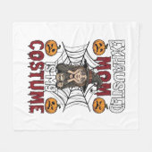 Vermoeide Moeder Is Kostuum Halloween Heks Koffie Fleece Deken (Voorkant (Horizontaal))