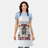 Vermoeide Moeder Is Kostuum Halloween Heks Koffie Schort (Gedragen)