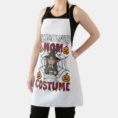 Vermoeide Moeder Is Kostuum Halloween Heks Koffie Schort (Insitu)