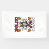 Vermoeide Moeder Is Kostuum Halloween Heks Koffie Spandoek (Horizontaal)