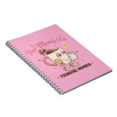 Vermoeide Moeder Laden Gelieve Coffee Funny Moeder Notitieboek (Rechterzijde)