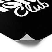 Vermoeide moeders club grappig moeders leven moede poster (Hoek)