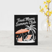 Vermoeide Moeders Zomerstrand Kaart (Gele Bloem)