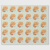 Vermoeide Oranje Kat Cadeaupapier (Vlak)