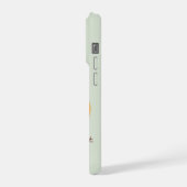 Vermoeide Oranje Kat iPhone Hoesje (Linkerkant)