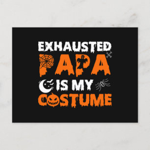 vermoeide papa is mijn kostuum briefkaart