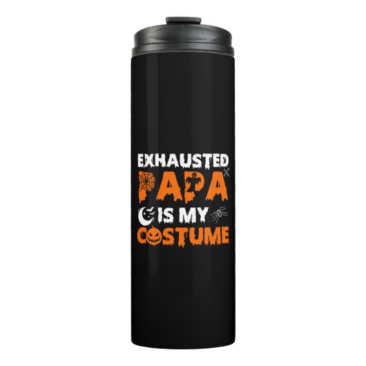 vermoeide papa is mijn kostuum thermosbeker (Voorkant)