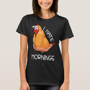 Vermoeide Papegaai Haat Ochtenden I Scarlakenvogel T-shirt