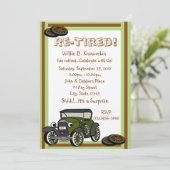 Vermoeide / Pensioen partij Kaart (Staand voorkant)