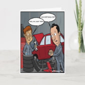 Vermoeide Punny Verjaardag Kaart (Voorkant)