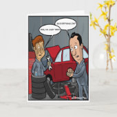 Vermoeide Punny Verjaardag Kaart (Gele Bloem)