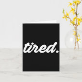 Vermoeide Pyjama Slaperige Pjs Mannen Vrouwen Top  Kaart (Gele Bloem)