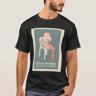 Vermoeide Reiger Wachtkamer Stoel Risograph T-shir T-shirt