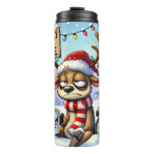 Vermoeide rendieren hebben koffie nodig thermosbeker (Voorkant)