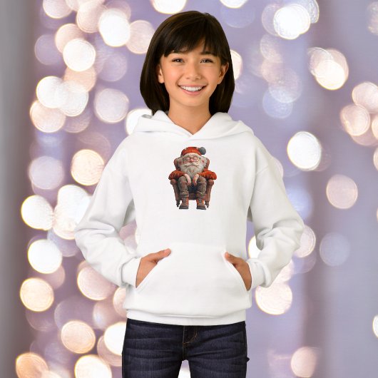 Vermoeide Santa 2 Girl's Hoodie