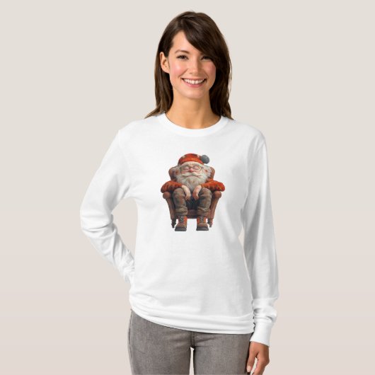 Vermoeide Santa 2 vrouwen T-shirt (Voorkant volledig)