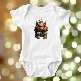 Vermoeide Santa Baby Bodysuit