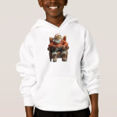 Vermoeide Santa Boy's Hoodie (Voorkant)
