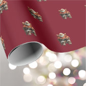 Vermoeide Santa Wrapping Paper Cadeaupapier