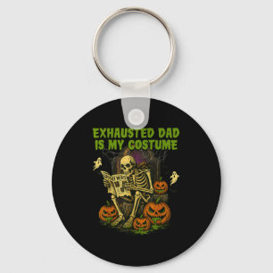 Vermoeide Vader Is Mijn Kostuum Grappige Matching  Sleutelhanger