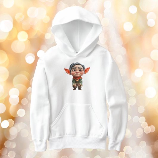 Vermoeide vader Kerst Elf Boy's Hoodie